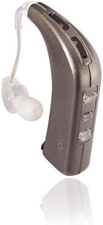 Bluetooth Personal Sound Amplifier - Sound World Solutions Sidekick Model: HD100-PSA (One Ear, White Gold Metallic)