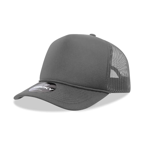 Casquette Trucker Decky en mousse visière arrondie mixte