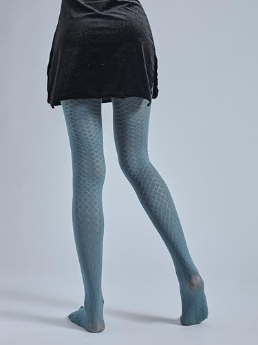 Image of Sahabowi Women Tights, Female Sheer High Waist Pantyhose, Vintage Control Top Stockings