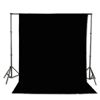 Studio Lighting Kit 1000 Watt Lighting Kit with Backdrop Support System and 6'x9' Black White Muslin Backdrop by Fancierstudio UL105 6x9 BWG