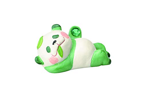 セトクラフト(Seto Craft) デザイン小物 白/緑 幅8.5×奥行5×高さ4p(商品サイズ) セトクラフト 風水パンダ(健康)緑 SCZ-1572