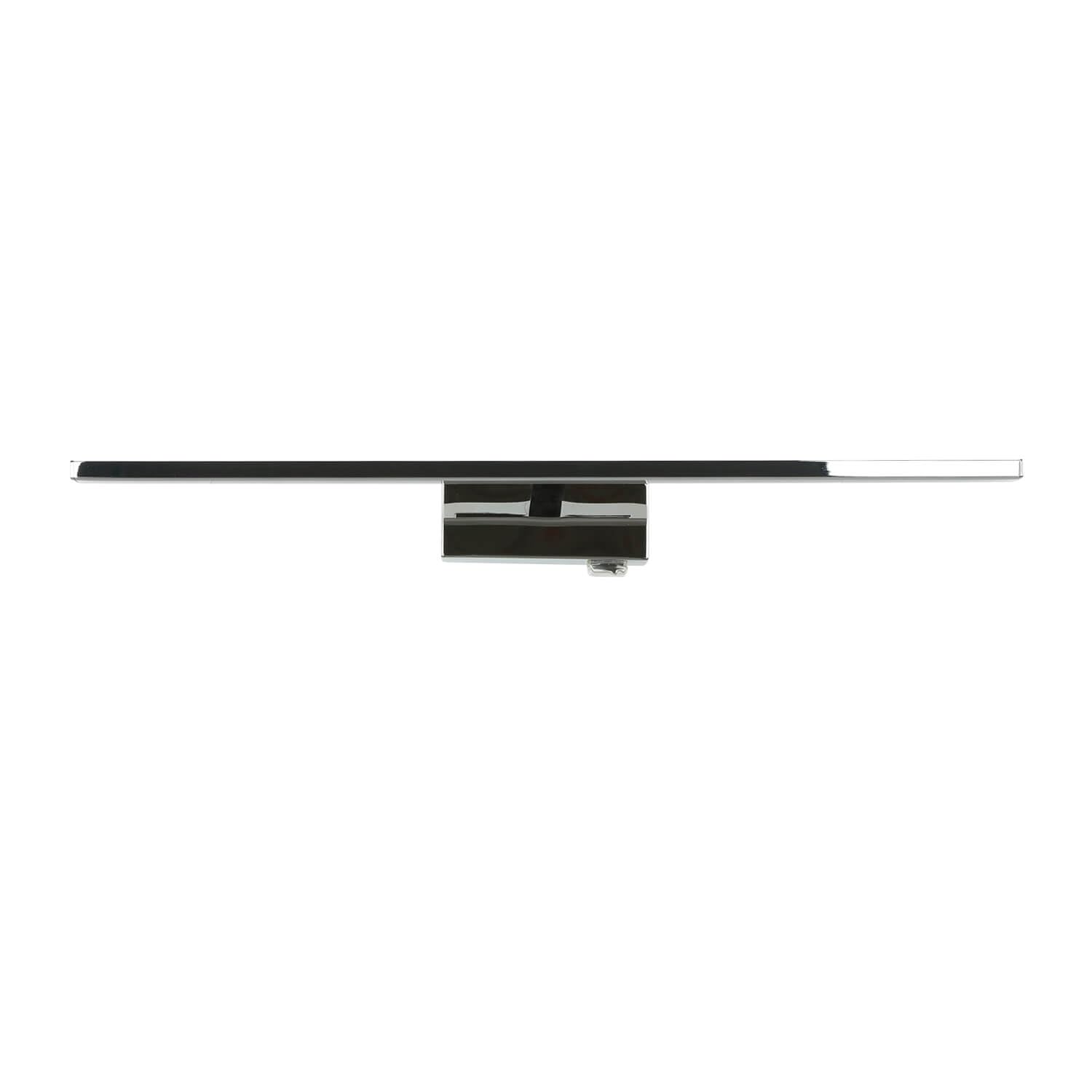 Licht-Erlebnisse LED Spiegelleuchte mit Schalter IP44 Chrom 4000 K 850 lm neutralweiß B: 55,5 cm Metall Wandleuchte Badezimmer Bad Lampe