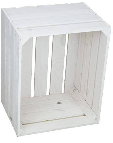 Kistenkolli Altes Land Adventskiste - Geflammte Weihnachtskiste 50x40x29cm Aus Massivholz