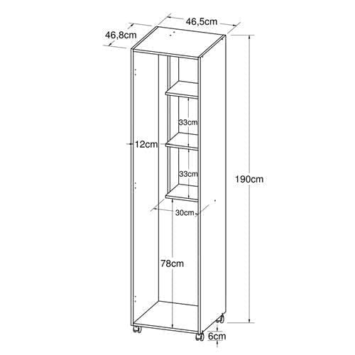 Armário Multiuso Branco Para Área Serviço Ar4000 Art In Móveis