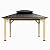 COOS BAY 13x11 Outdoor Wooden Gazebo with Galvanized Steel Double Roof, Cedar Frame Hardtop Canopy for Garden, Patio, Lawn and Deck