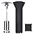 Patio Heater Cover Waterproof with Zipper And Storage Bag,Outdoor Heater Cover Has Dustproof,Wind-Resistant,UV-Resistant,Snow-Resistant Features For Patio Heater, 89'' Height x 33" Dome x 19" Base