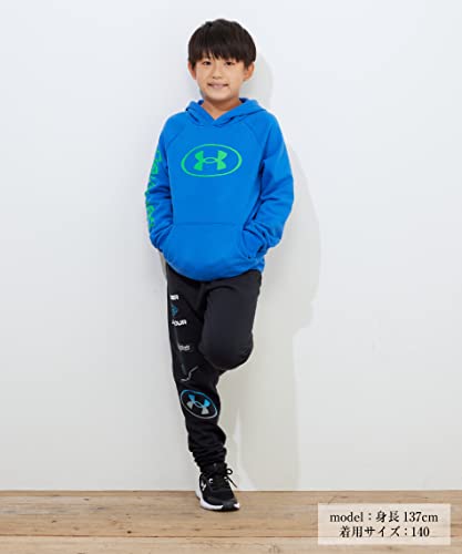 Under Armour UA Longshot LS 1.5 PRINT Boys' Training Fleece, Black / Phosphor Green, L3