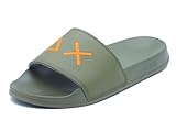 700815031 SUN68 Slippers logo 19 militare uomo US26SU33 X36110 Taglia scarpa: 42