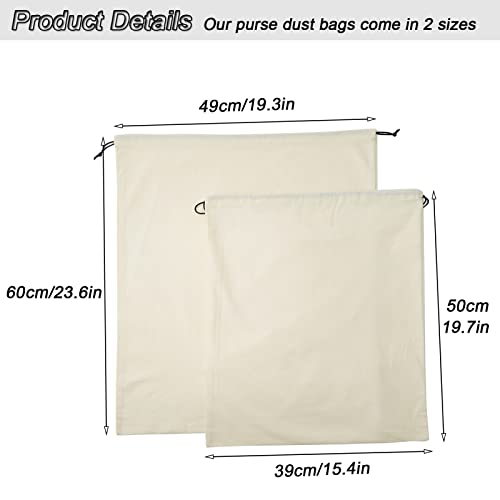 Image of LAKE OF FIRE Dustproof Storage Bags with Drawstring Closure, 2-Piece Set - Multi-Purpose Protective Pouches for Handbags, Purses, Shoes, and Boots