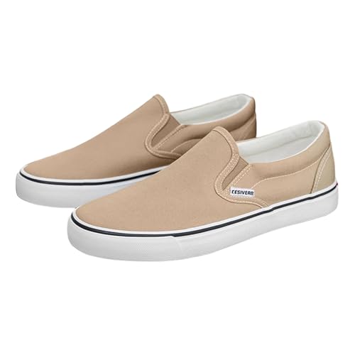 2026 Alpargatas Unisex Low Top Transpirable Casual Zapatillas con Suela de Lino para Hombre Diario Vacaciones, caqui, 39 EU