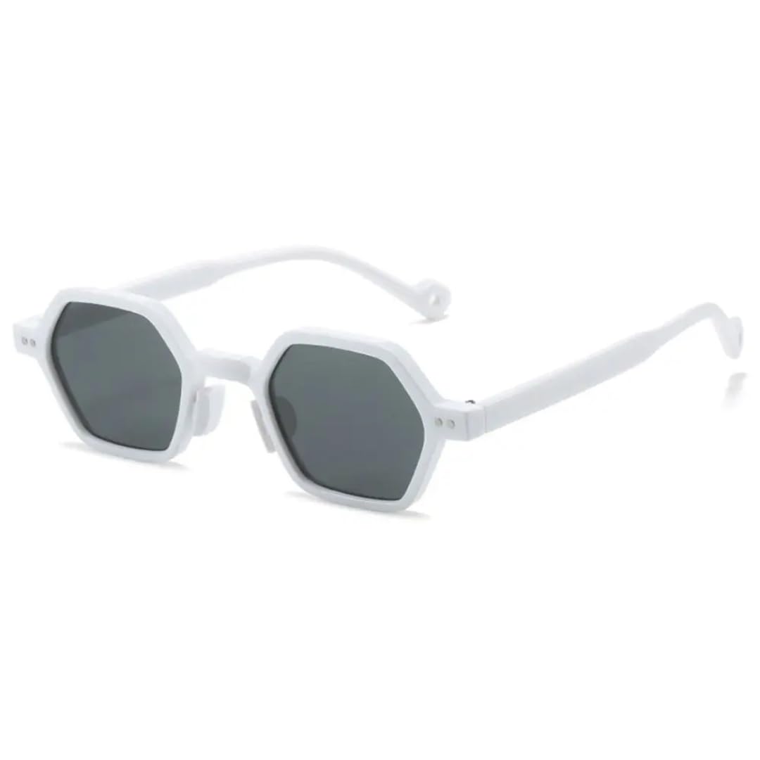 Retro Sunglasses Vintage Shades Clear Ocean Lens Rivets Sun Glasses Trendy Uv400 Glasses