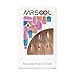 MRSCOL Press on Nails-Heart,30 Pcs Press on Nails Almond,Press On Nails Short Reusable 15 Sizes - 30 Nail Kit with Glue