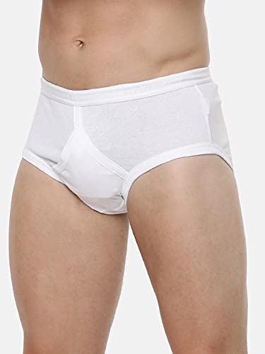 Image of RAMRAJ COTTON Men Pack Of 4 Solid Cotton Briefs | Soft Stretch Outer Elastic Waistband | Comfortable Daily Innerwear