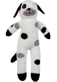 Blabla London The Dog Mini Plush Doll - Knit Stuffed Animal for Kids. Cute, Cuddly & Soft Cotton Toy. Perfect, Forever Cherished. Eco-Friendly. Certified Safe & Non-Toxic.