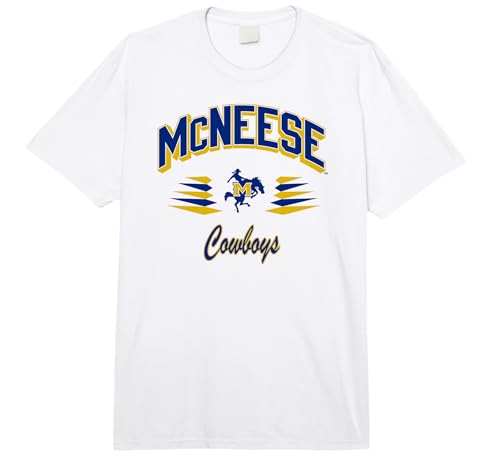 McNeese State Cowboys Retro Diamond White Comfort Colors Adult Heavyweight T-shirt