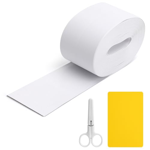 Zócalo blando autoadhesivo blanco, 30 x 30 mm, 7 metros, zócalo autoadhesivo, de PVC, para cocina, flexible, para baño y baño