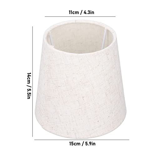 Lamp Shade, Small Lamp Shades Clip Bulb, Fabric Drum Lampshade Classic Modern Style - Image 2