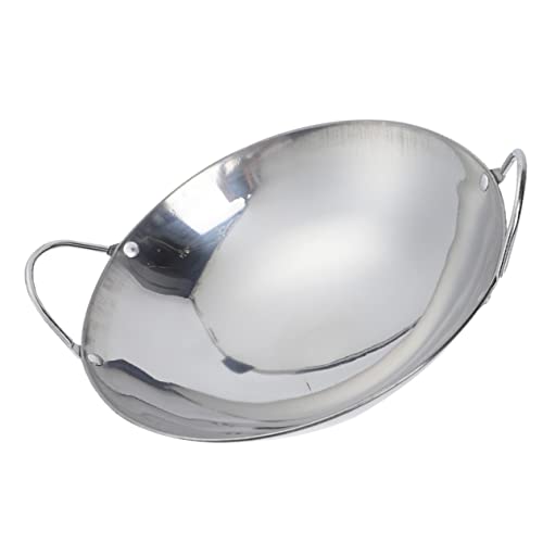 BEBEMOKO Olla de acero inoxidable para horno, sartén extraíble, olla a fuego lento, ollas de verduras para cocina, cocina, hervidor de té, freidora de aire, infusor de enlatado, cacerola transparente,
