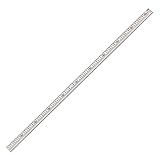 新潟精機(Niigataseiki) SK アルミスケール 快段目盛 100cm AS-100 溝引き用溝付