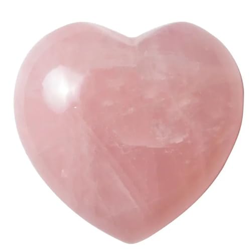 Quartz rose en cœur sculpté, cristal d'amour pour l'harmonie spirituelle
