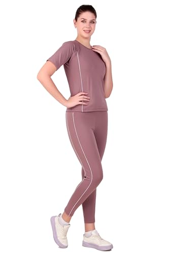 Image of Benzos Women's Body Fitted Gym Running Sports Track Suit | Regular Casual Fit | Track Suit for Girls & Women | Fabric - Polyester Blend