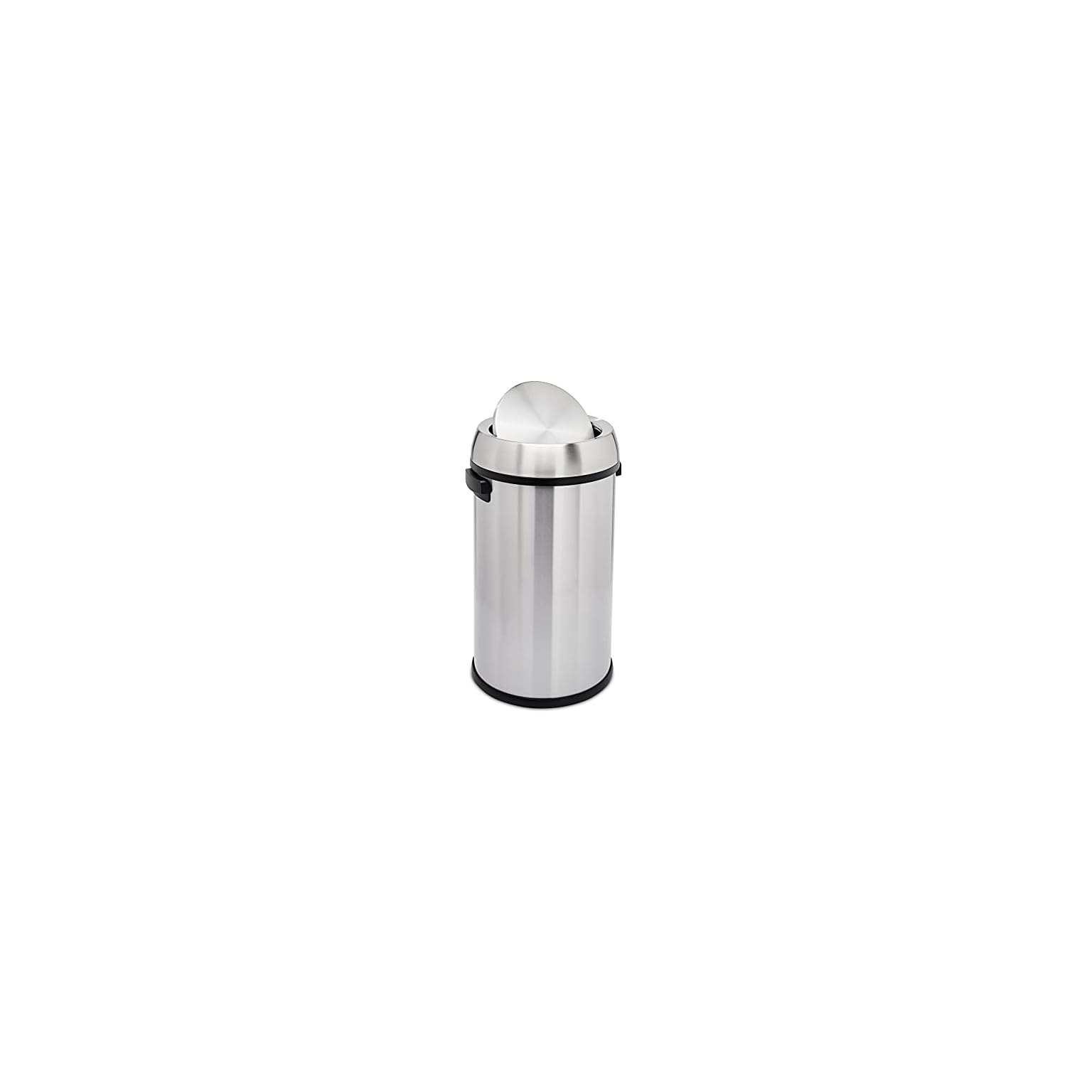 Amazon Basics 65 Litre Round Stainless Steel Swing Top Bin