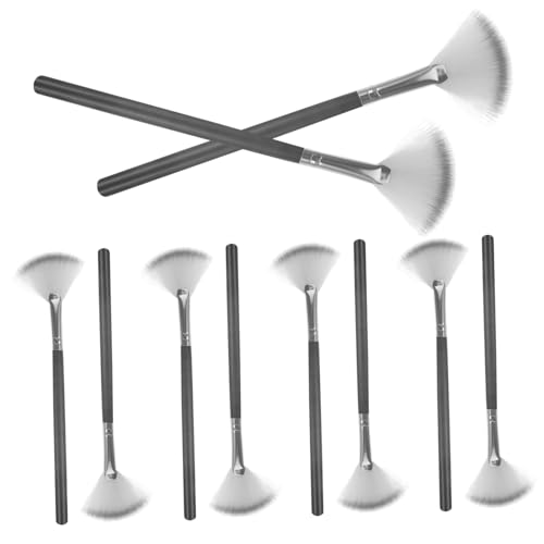 MERRYHAPY Facial Brush Set 10pcs Makeup Tools for Estheticians Acid Applicator Foundation Blush Comfortable Application