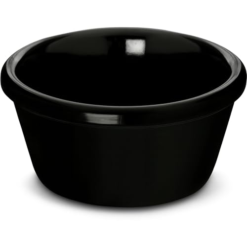 Carlisle Ramequins en plastique 6 oz noir