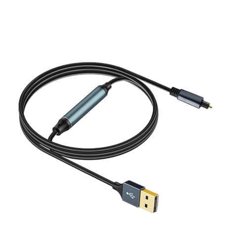 Ya en manzanajugosa.com: BOYANDM Adaptador SPDIF USB Converter De Fibra Digital para Altavoces Cine En Casa Y Conectividad La Portátil SPDIF Converter Sonido Óptico