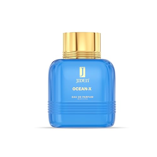 Image of JIDEN Luxury Ocean-X Masculine Fragrance, Perfume For Men, 100ml with Seawater,Mint,Lemon Top Notes | Fresh Aqua Long-Lasting & Powerful Fragrance Spray, Eau De Parfum - Gift for Men