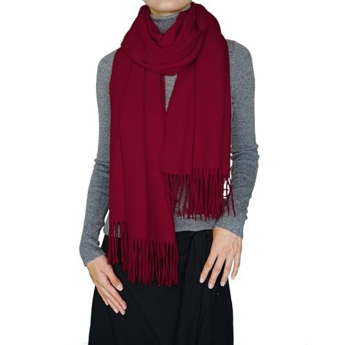 100% Wool Pashmina Wraps for Women Travel Shawl Scarf Cashmere Stole. Extra Large All-Season Gifts2