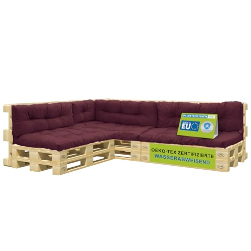 Pillows24 – Palettenkissen – 8-teiliges Set | Palettenauflage für...