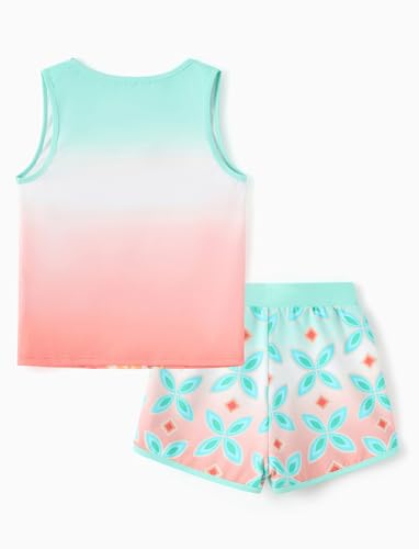 Image of Disney Stitch丨 Frozen丨 Minnie Mouse丨Princess丨Winnie Tank Top+Dolphin Shorts Girls Outfits Workout Athletic Set Summer
