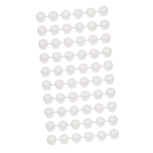STOBOK DIY Paint Cup Pots 40pcs Mini Empty Paint Strips Safe Lids for Boys and Girls Artists