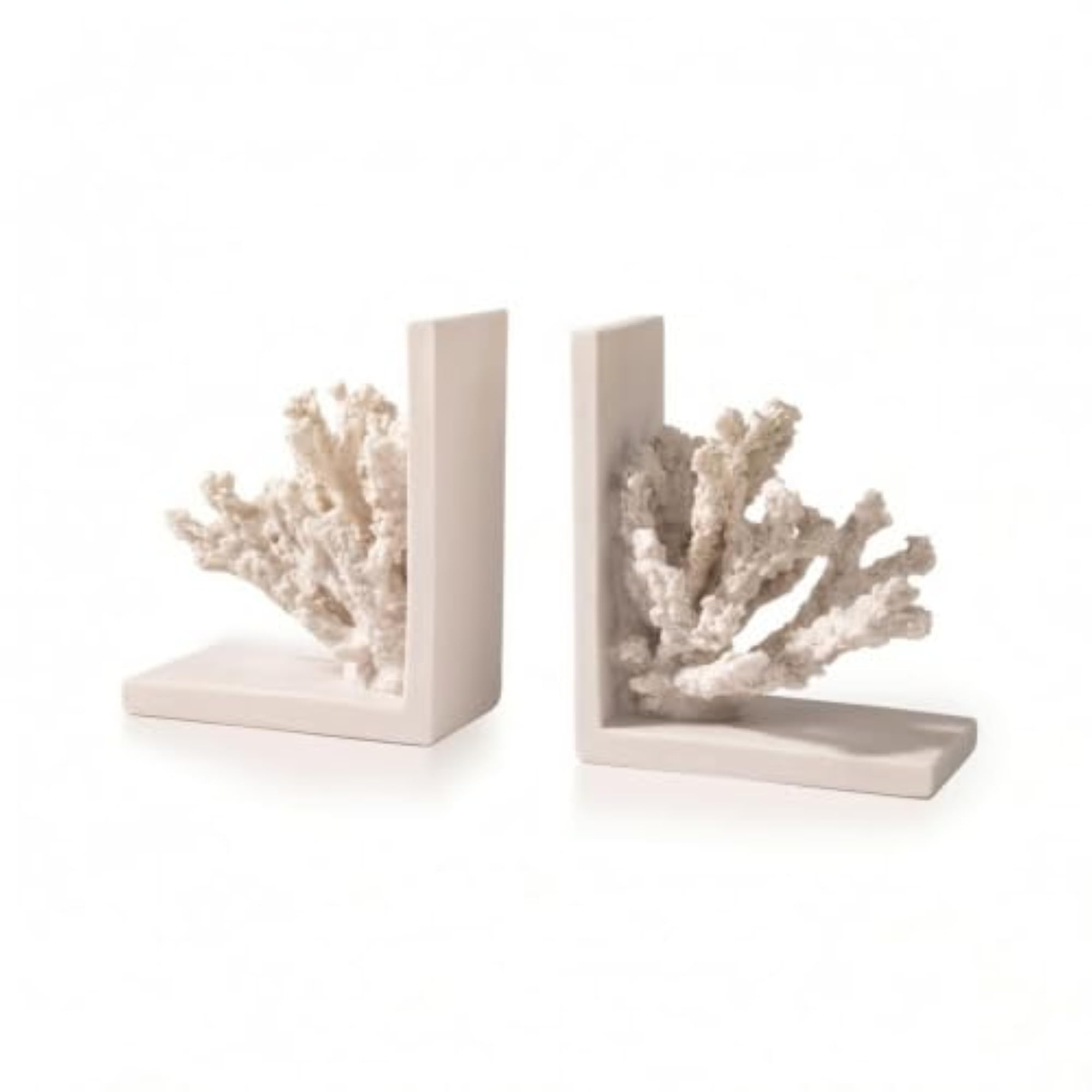 Coastal Coral Nautical Bookends for Bookshelf