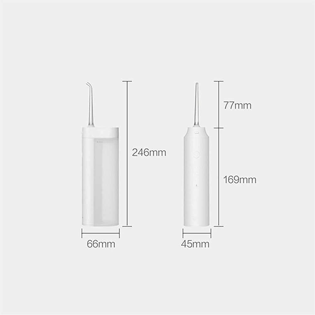 FLOSSER Acqua CORDENDER, pulitore di Denti dentali Professionali, 3 modalità IPX7 Irrigatore Orale Impermeabile con 2 Punte, Portatile e Ricaricabile