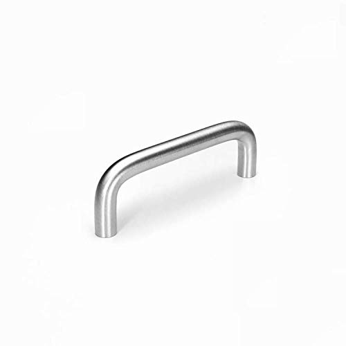 VIBORG 10 Pieces Solid SUS304 Stainless Steel Modern Kitchen Cabinet Cupboard Door Handles Pull Wardrobe Vanity Dresser Drawer Handle Pulls Satini Nickel Brushed (10