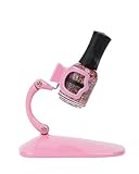 Grip and Tip Nail Polish Bottle Holder | Anti-Spill Polish Holder Stand, Pink Tilted | Fingernail Painting, Nail Art Tools | Nail Polish Accessories For Fingernails Manicures and Pedicures
