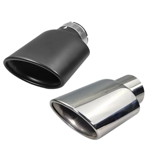 Embout d'échappement universel en acier inoxydable ellipse pour sortie de pot de voiture 1 pièce