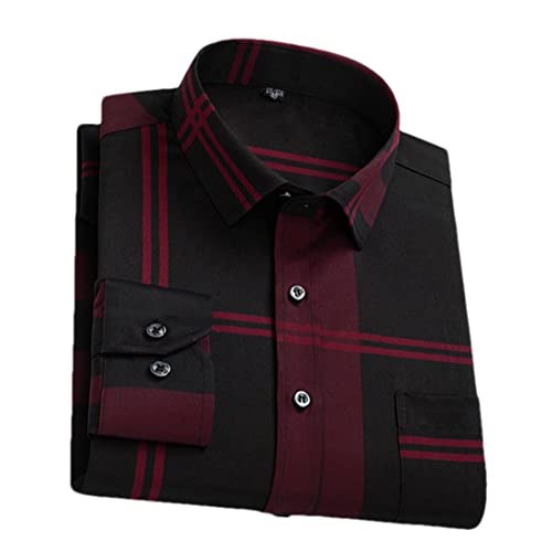 Chemises extensibles homme confortables à manche longue et poche poitrine S