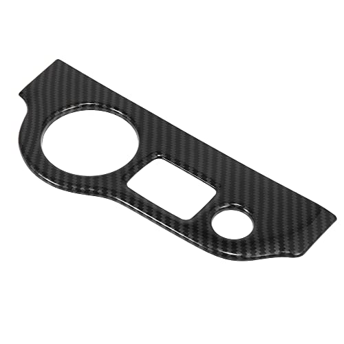 X Autohaux Left Center Console Black Carbon Fiber Pattern Headlight Knob Switch Trim Decoration Car Interior Accessories For Dodge Challenger 2015-2020 #TOP9