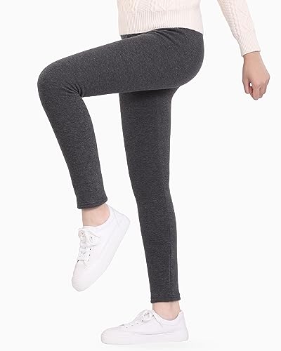 JOCMIC Girls Fleece Lined Leggings Winter Pants Thick and Warm Pack of 22