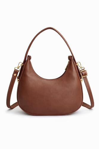 Image of Women's Shoulder & Sling Bag with Zipper Closure, Detachable Long Strap, Spacious Single Compartment Handbag for Daily & Office Use | Trendy Design