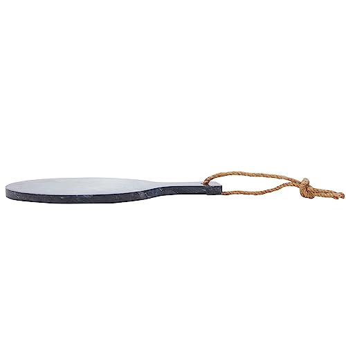 Tabla de Cortar de Mármol con Mango - Tabla para Quesos y Charcutería Negra para Cocina miniatura 2