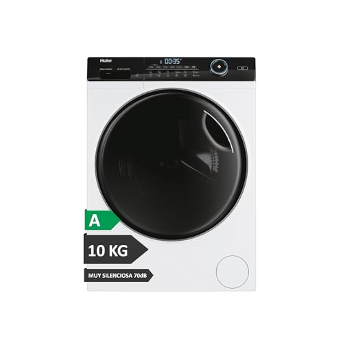 Haier I-Pro Series 5 HW100-B14959U1-S- Lavadora carga frontal 10KG, Inteligencia Artificial, WIFI, Función Vapor Refresh, Motor Direct Motion, Antibacterias, 1400 RPM, Tambor XL, Clase A