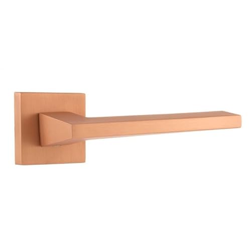 KOOPLES HARDWARE Forme Lorena Lever Door Handle on Minimal Square Rose – Premium Modern Internal Door Handle – Fixings Included