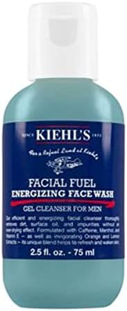 Kiehl's Facial Fuel Energizing Face Wash Gel Cleanser for Men, 2.5 Ounce