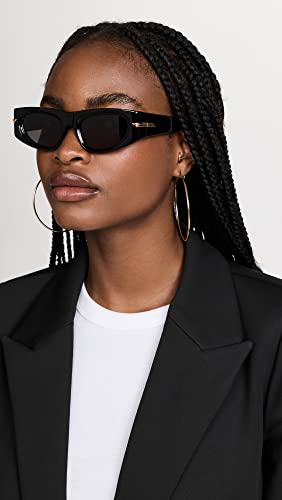 Bottega Veneta Women's Original Sunglasses, Black-Black-Grey, One Size2