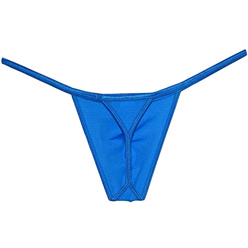 OROCOJUCO Men's Bikini Thong Underwear Shiny Tangas Competition Posing String Underpants3