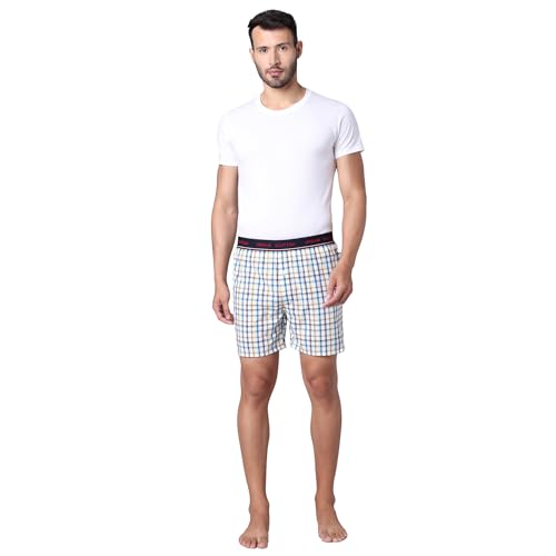 Image of Urban Scottish Men's Boxer | 100% Cotton | Regular Fit, Mid-Rise | Printed, Outer Elastic